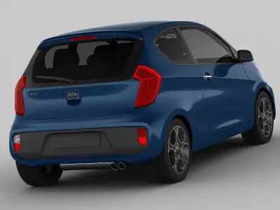 10 cars collection coach 3D model