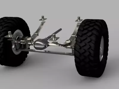Front axle remodeling for revel 85 7222 3D print model