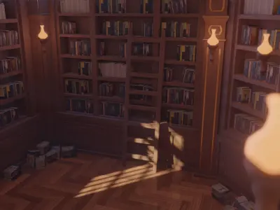 Library 3D model