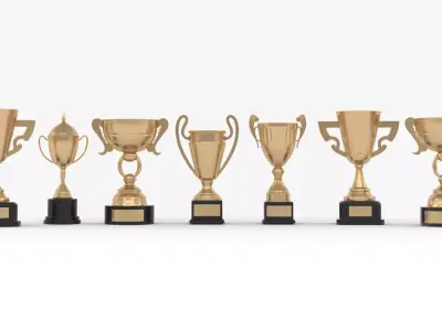 Trophy Cup Collection 3D model