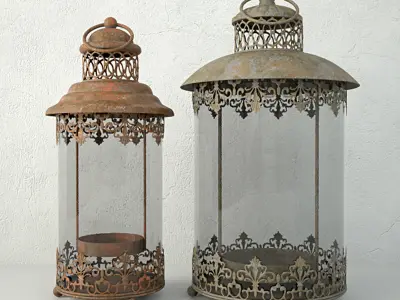 Metal Candleholders 3D model