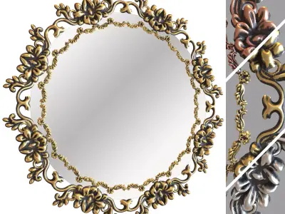 Ornamental Mirror 03 3D model