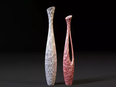 Decorative vases for dry wood 3D print model