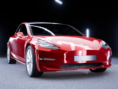 Testla Model 3 for Twinmotion 2020 or higher 3D model