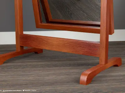 Rotating Mirror - 4k Textures - 3 different materials 3D model