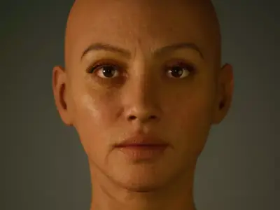 Custom Metahuman Face Texture 3D model