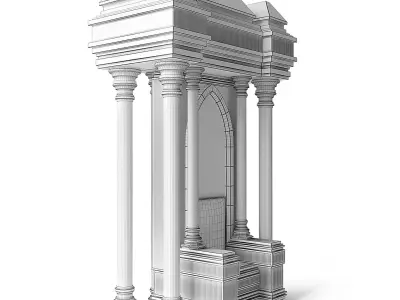 Stone Throne 3D model