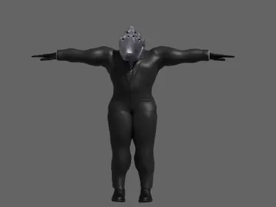Friendly 6eye monster Free low-poly 3D model