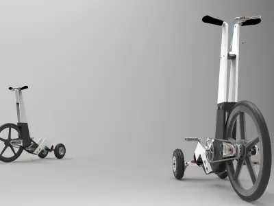 BDP STANDING BIKE   Inspirated Halfbike 3D model