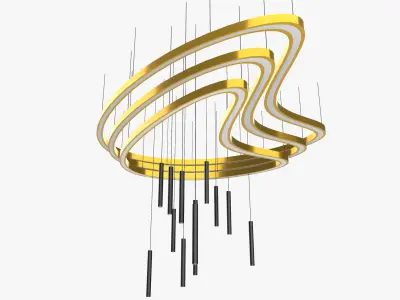 Pendant Ceiling Light 02 3D model