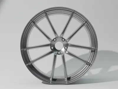 Sport Car Wheel Low-poly 3D model
