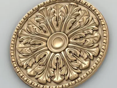 Round rosette 014 3D model