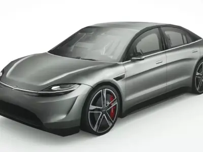 Sony Vision S Concept Low-poly 3D model