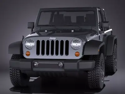 Jeep Wrangler Willis Wheeler 2016 VRAY  3D model