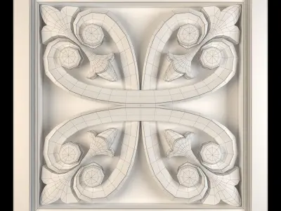 Decorative Wall Panel 03 3D model purchase