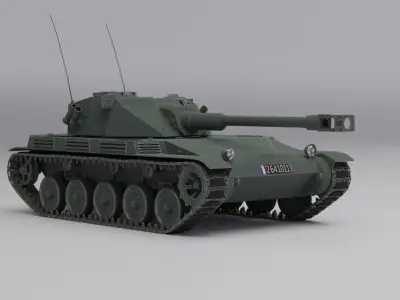 AMX ELC Bis Low-poly 3D model