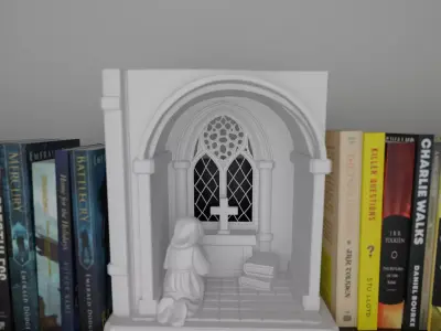 warrior prayer book nook 3D print model