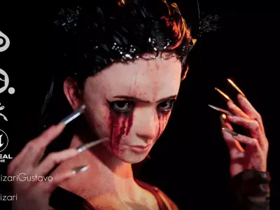 Game-ready character Low-poly 3D model