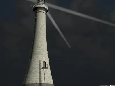 Skerryvore Lighthouse - simple version Low-poly 3D model