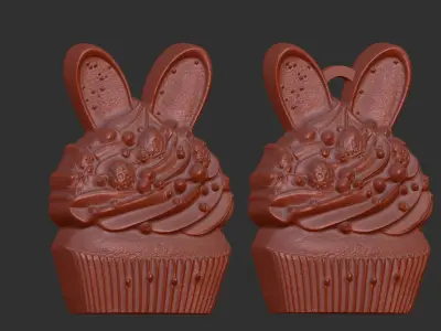 Easter cup cake decor  3D print model