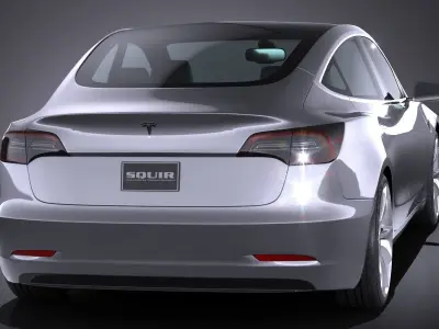 Tesla Model 3 2018 3D model