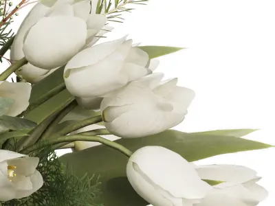 Flower In Vase  21 3D model