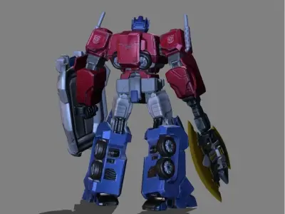 Johnson Optimus Prime Skin Low-poly 3D model