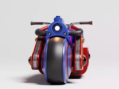 Spiderman Motorcycle 3D model