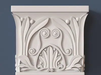 Pilaster Capital 3D model 3
