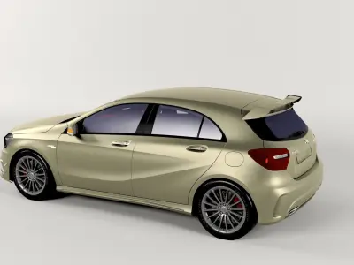 Mercedes Benz amg a45 Low-poly 3D model