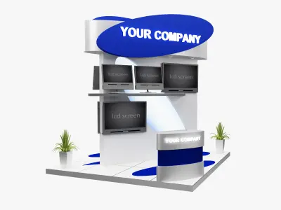 Booth Exhibition Stand a574a 3D model