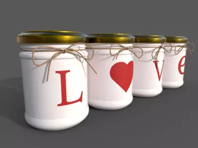 Jars L-O-V-E  3D model