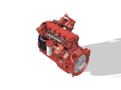 Cummins QSB6 7 Diesel Engine 3D print model