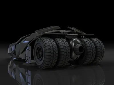 Batmobile - The Dark Knight 3D model