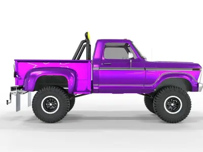 Generic F150 Flare Side Off Road 1974  3D model
