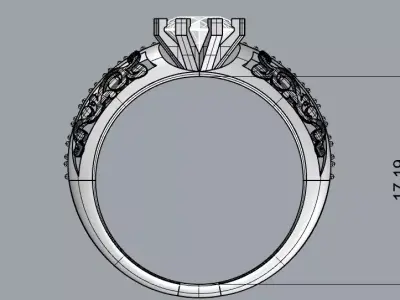 Ring simple vitoryan styl Free 3D print model