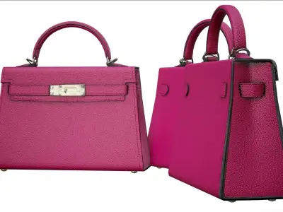 Woman Handbag Low-poly 3D model