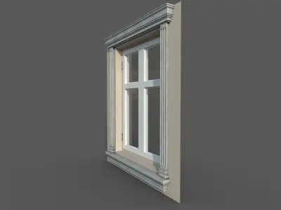 Window Styles Exterior Architecture Facade Design Residential  Free low-poly 3D model