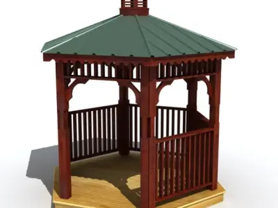 Gazebo 01 3D model