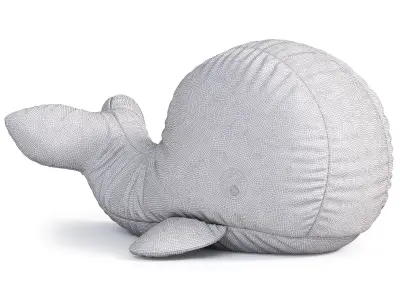 Soft Whale Toy 3D model