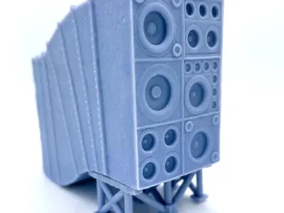 Boom Box Speakers 3D print model