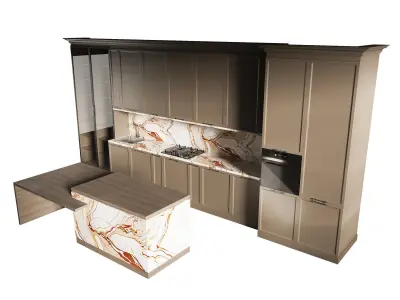 Modern kitchen 15 3D model
