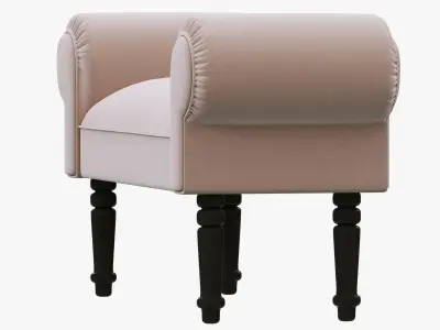 HPDECOR Keep Calm ottoman 3D model
