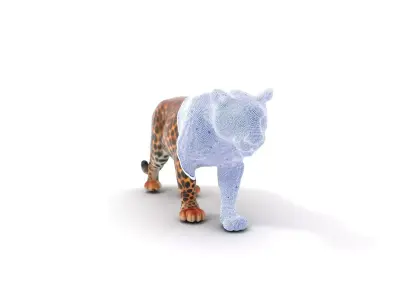 Majestic Leopard model pack Low-poly 3D model