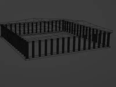 Greek Temple Low-poly 3D model buy