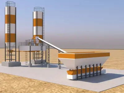 Concrete Plant 3D model