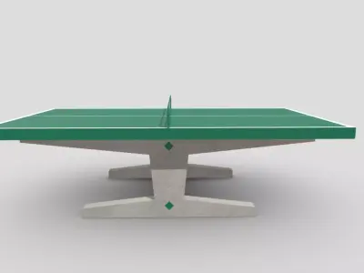Ping-Pong Table Low-poly 3D model