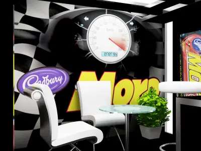 Booth Exhibition Stand a381a  3D model