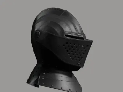 Medieval Helmet IV 3D print model
