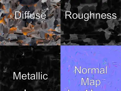 Chihuahuan Raven 3D Model with Desert Adaptation Features Low-poly 3D model